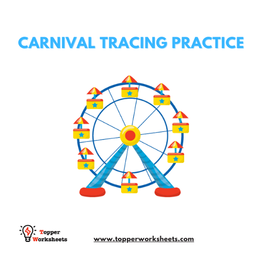 Carnival Prewriting Tracing Worksheets