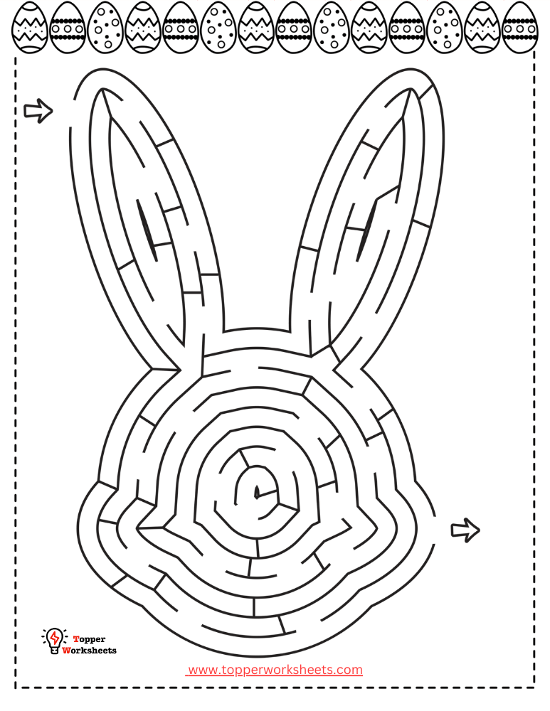 Easter Mazes worksheets