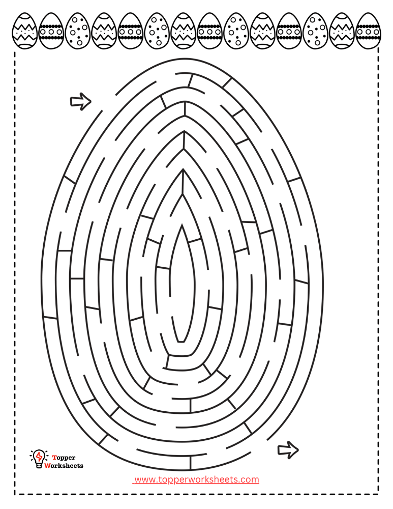 Easter Mazes worksheets