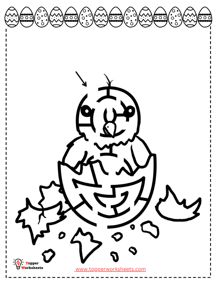 Easter Mazes worksheets