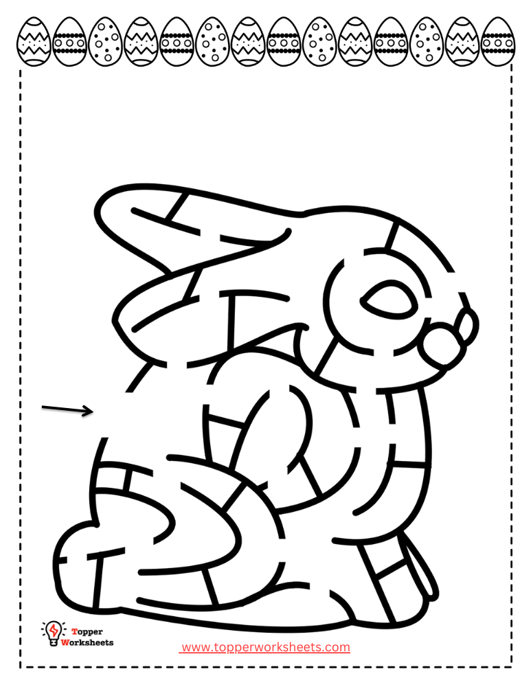 Easter Mazes worksheets