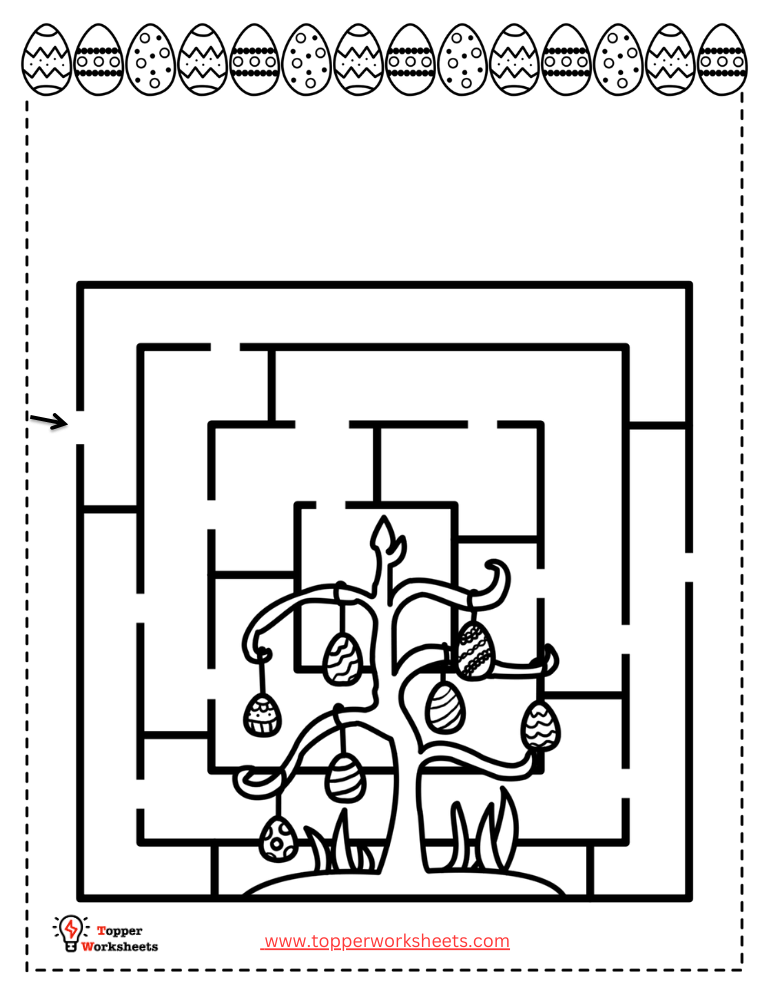 Easter Mazes worksheets
