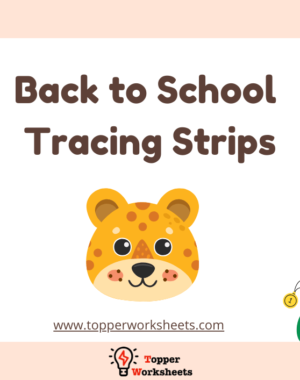 back to school tracing strips image