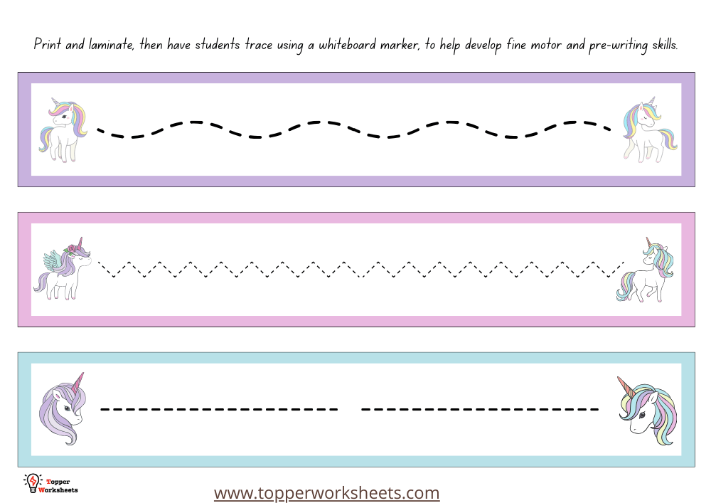back to school tracing strips image