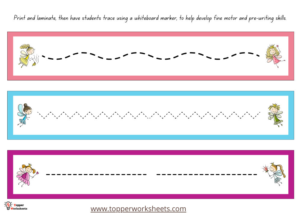back to school tracing strips image