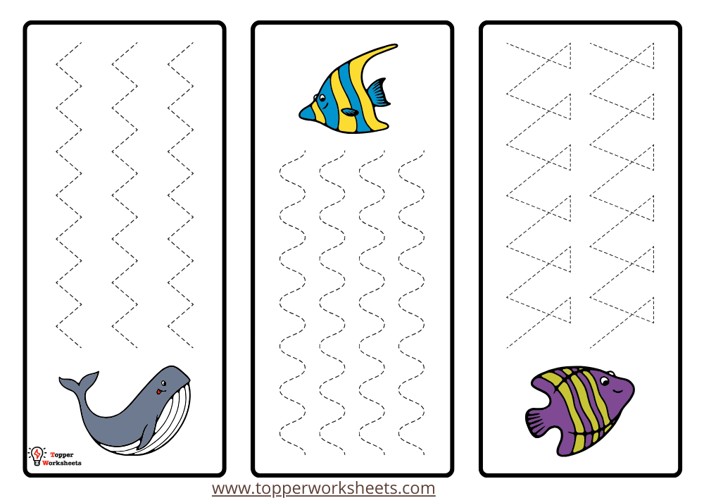 back to school tracing strips image