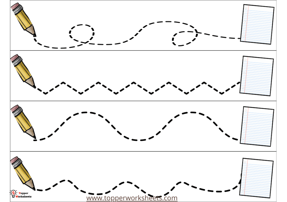 back to school tracing strips image