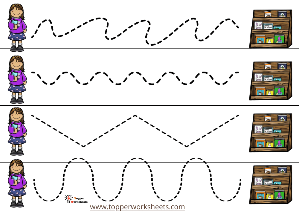 back to school tracing strips image
