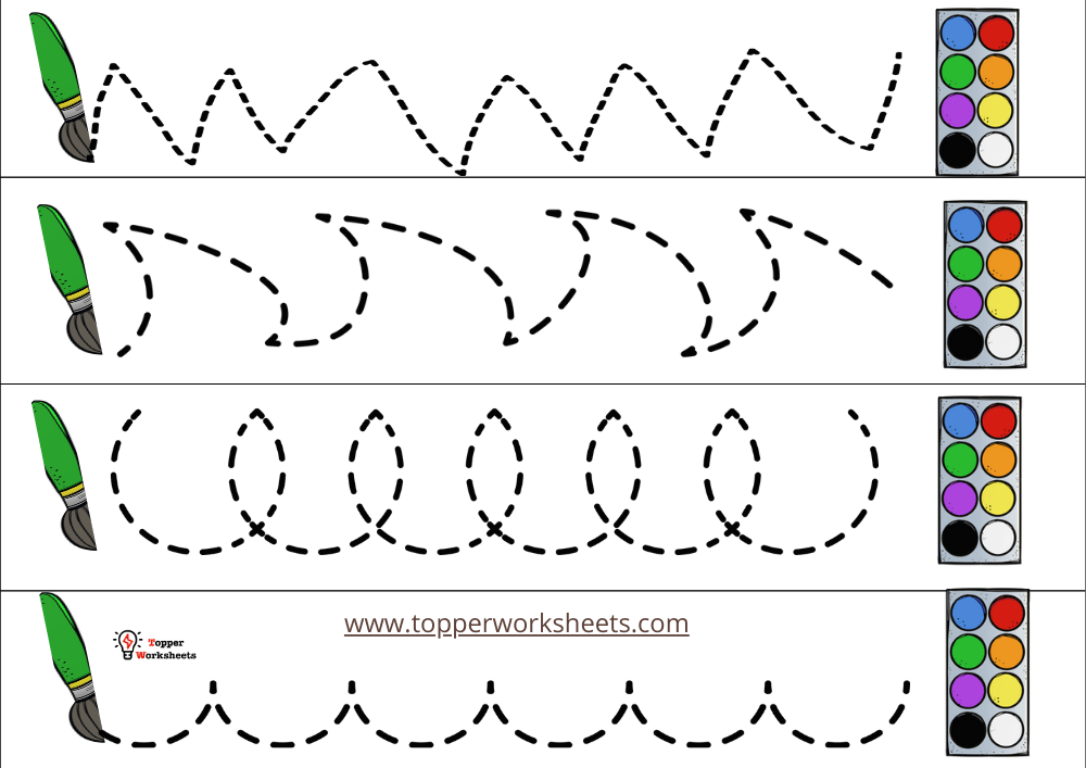 back to school tracing strips image